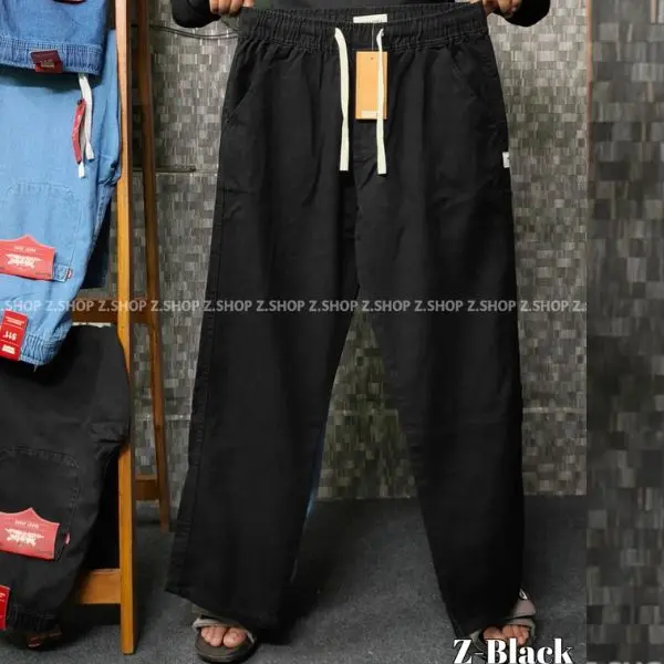 Denim trouser black