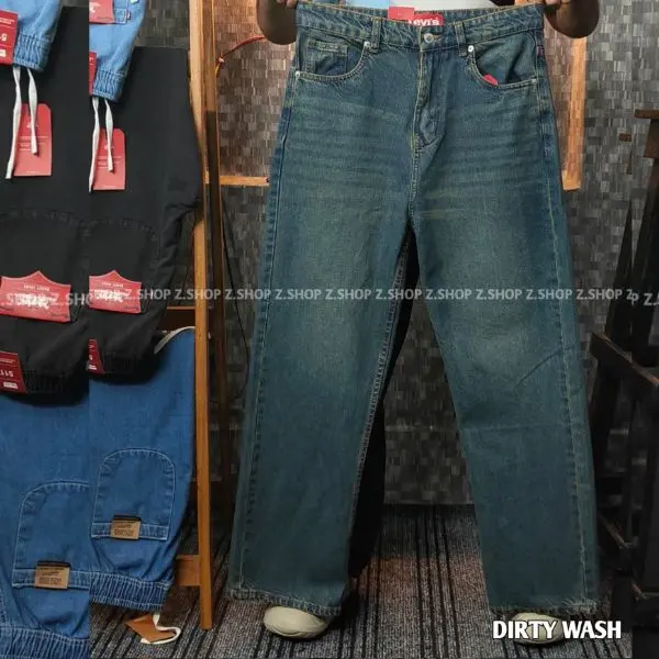Dirty wash 4 Pocket Denim Baggy Jeans Pant