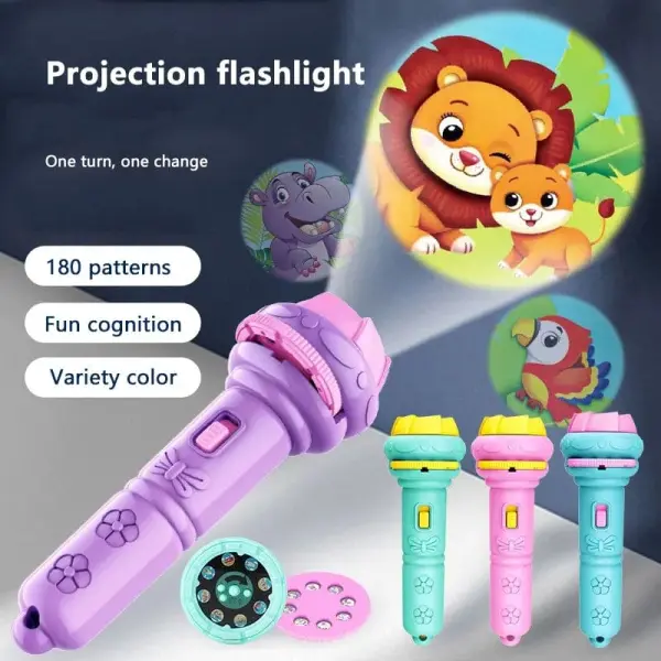 Mini Projector Torch Kids Flashlight
