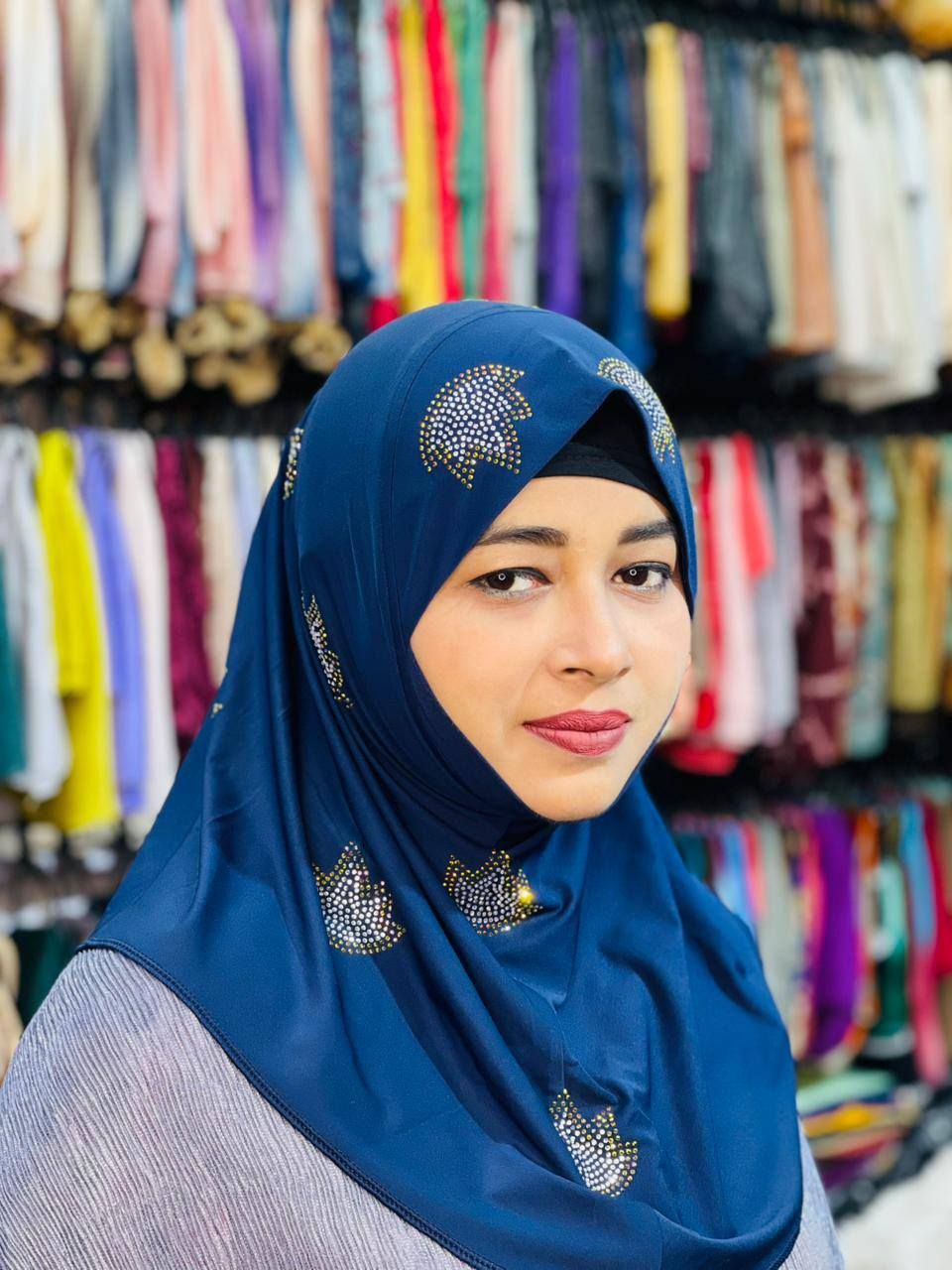 Elegance Party Look Short Hijab