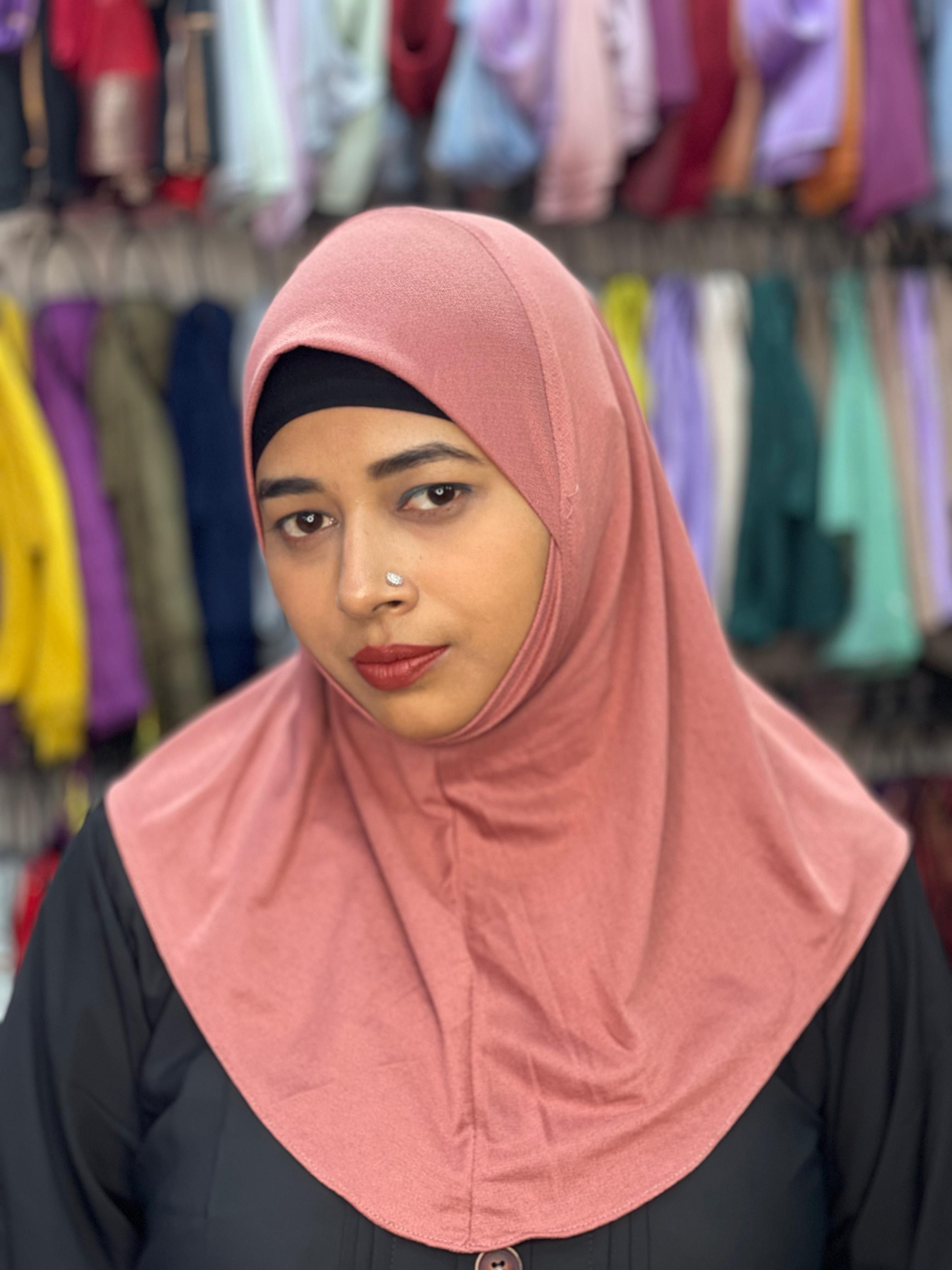 Moscrepe Solid short hijab  .