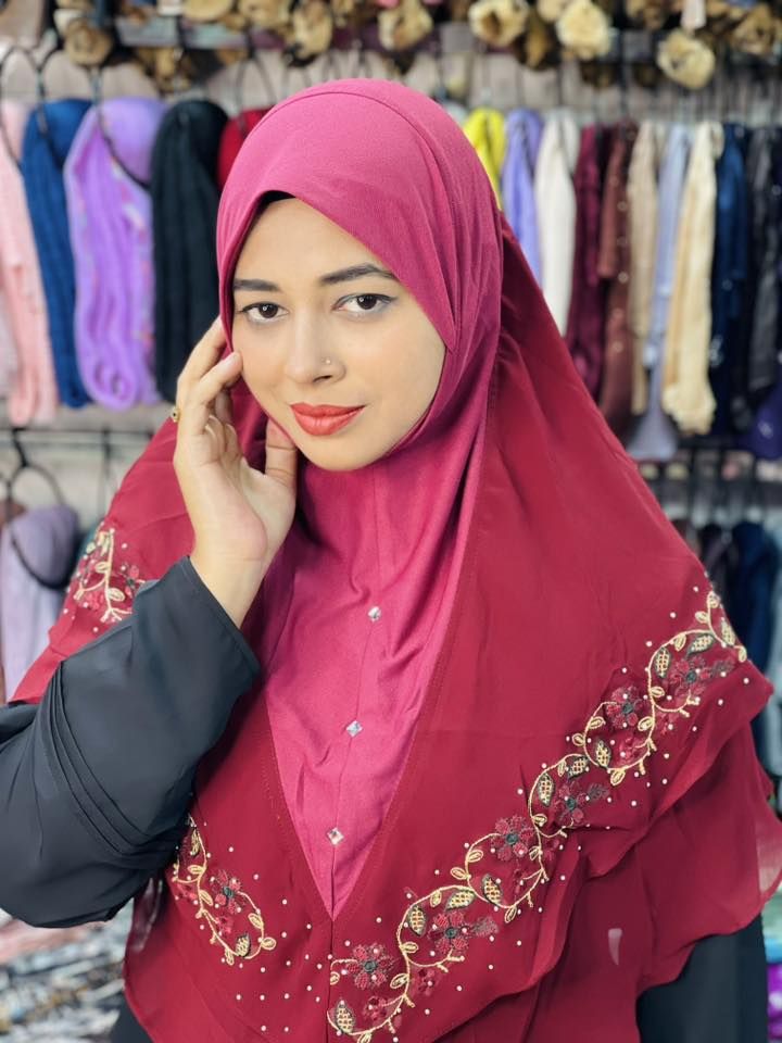 Embroidery Readymade hijab