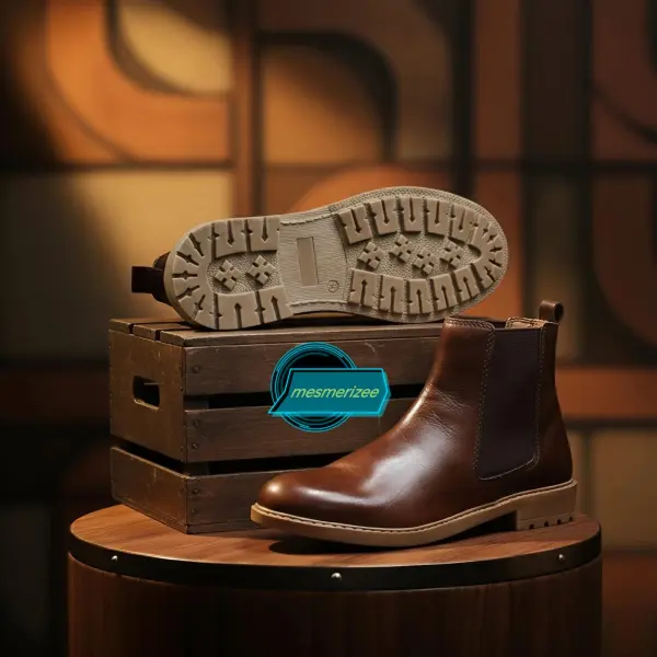 Genuine Leather Chelsea Boot For Men