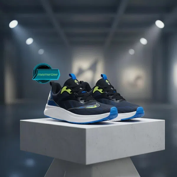 Mens Running Shoes Mesh Sneakers (NC 61 Black)