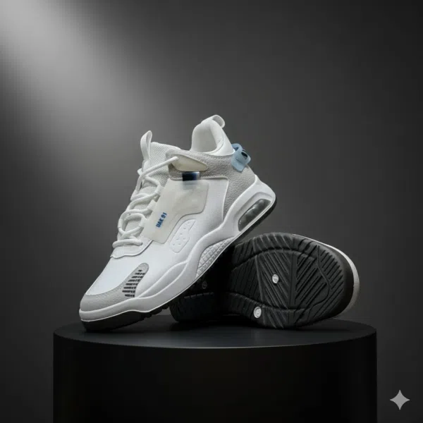 Premium Mens Imported Sneakers (White/gray)