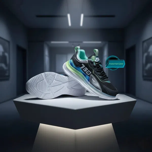 Mens Premium Running Mesh Sneakers ( 467 Black)