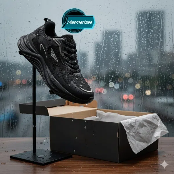 Redtape Running mesh Sneakers (Full BlacK)