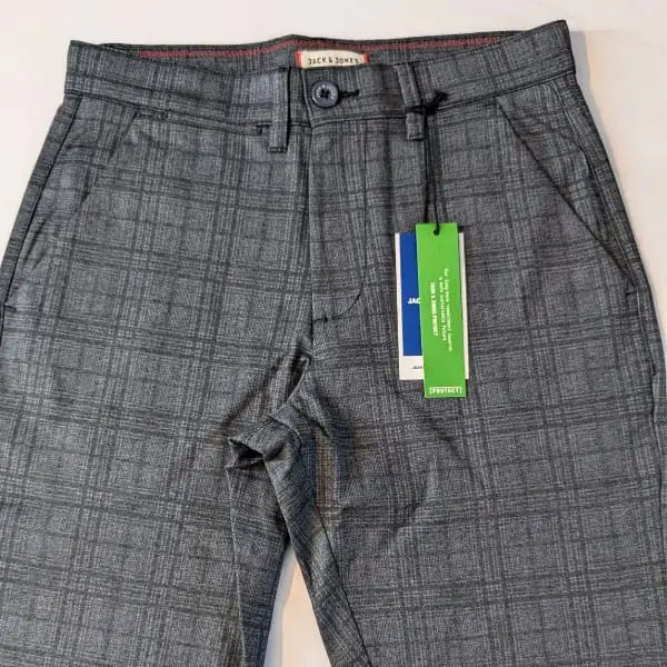 Check Formal pant. (Black and Ash colour combination). Code: F.J- Check 118