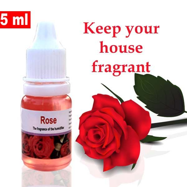 Rose Pure Essence Oil 5 ml Water Soluble Aromatherapy Oil Fragrant Oil for Aroma Diffuser Humidifier Aroma Expander - 5 ml