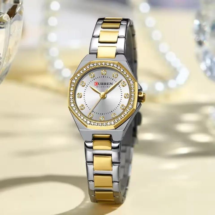 CURREN 9100 Elegant Fashion Stainless Steel Ladies Watch