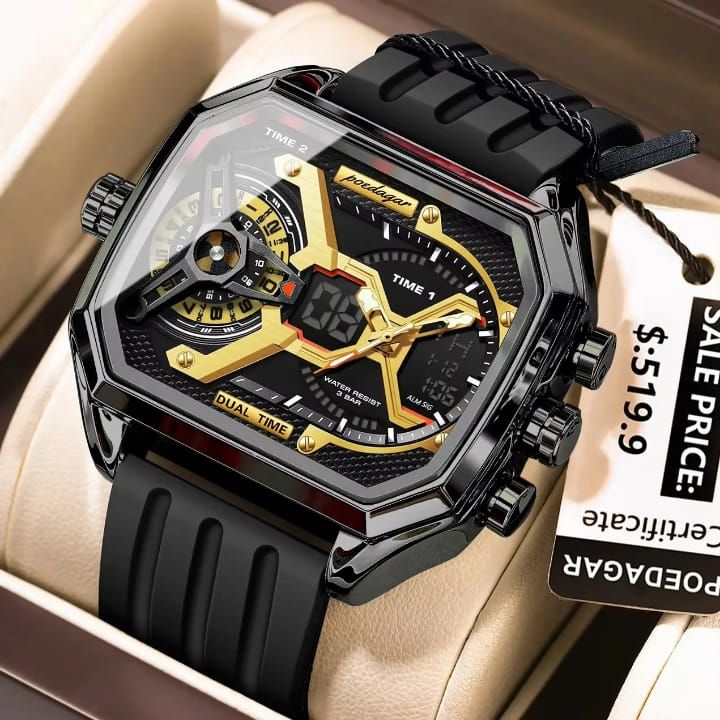 POEDAGAR E106 Men’s Multifunctional Chronograph Watch