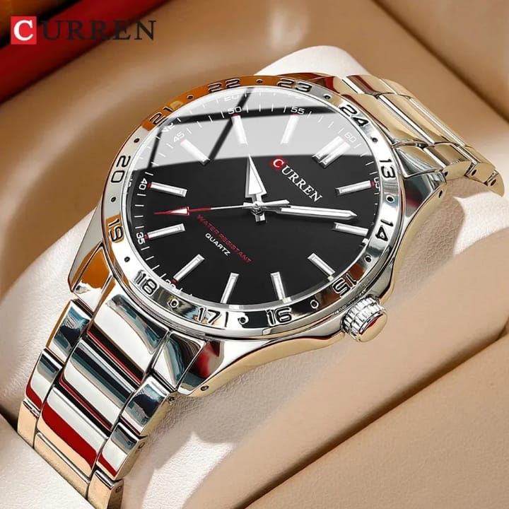 CURREN 8452 Luminous Stainless Steel Quartz Fashion Watch For Men