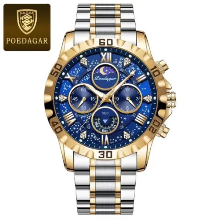 Poedagar 973 💯% Luxury Quality Men’s Quartz Watch