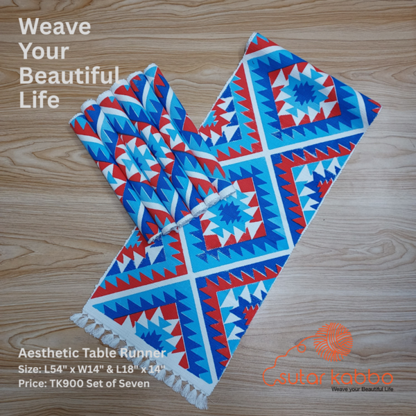 Aztec Bloom Table Runner Set