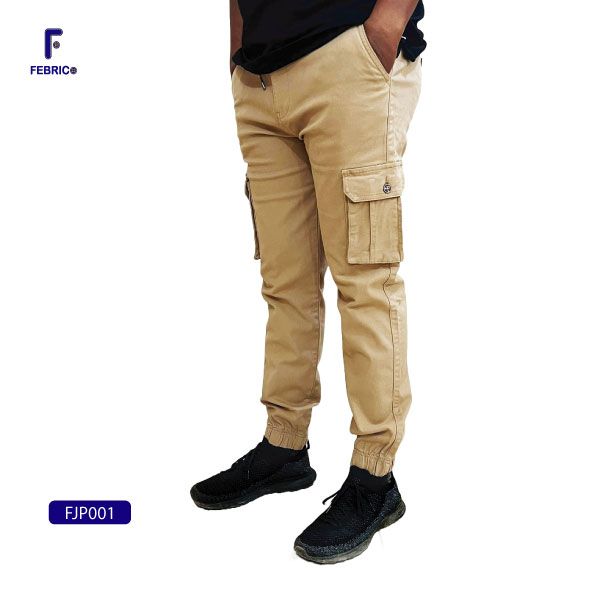 Men's Premium Casual Joggers Khaki Color FJP001