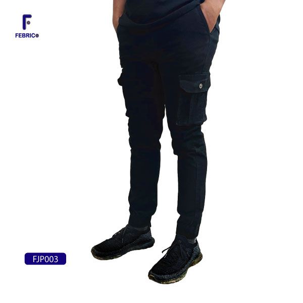 Men's Premium Casual Joggers Black Colour FJP003