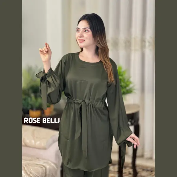 Zafran Co-ord set - Olive