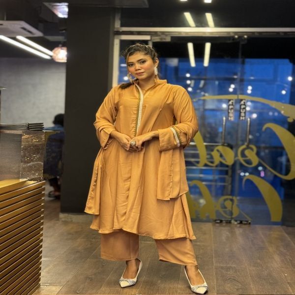 Ayaraa co-ord set(Light Brown)