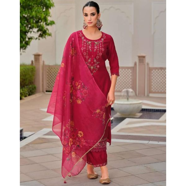 Premium Afgani Embroidered Three-Piece Set