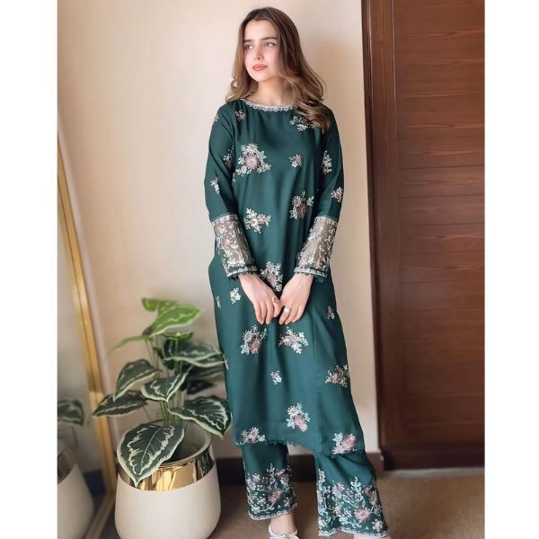 Full Body Embroidered Premium Two-Piece | Elite Elegance