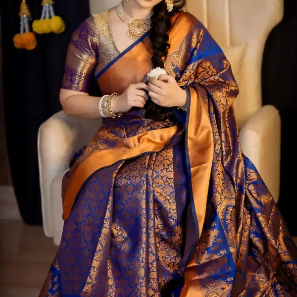 Kanchipuram katan saree কাঞ্জিপুরাম কাতান শাড়ী