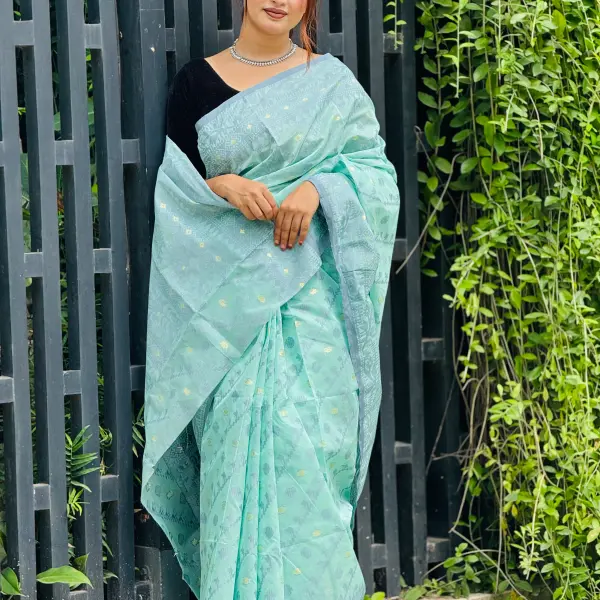New Tencel Jamdani Saree টেনসেল জামদানি শাড়ি