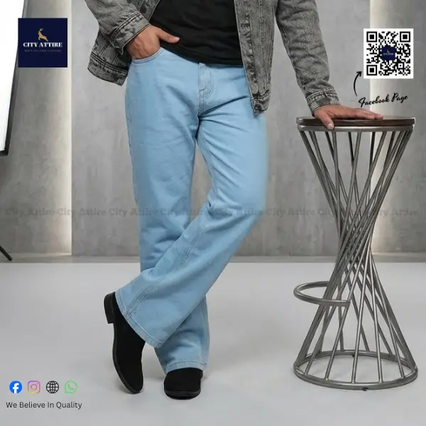 4 Pocket BootCut - Light Blue