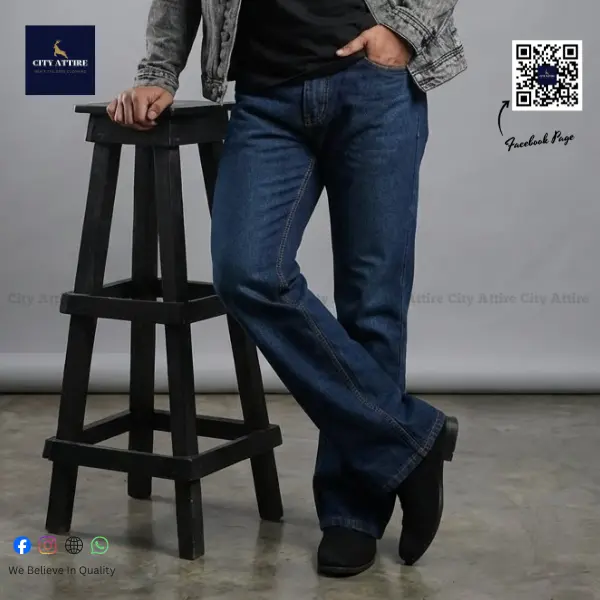 4 Pocket BootCut - Deep Blue