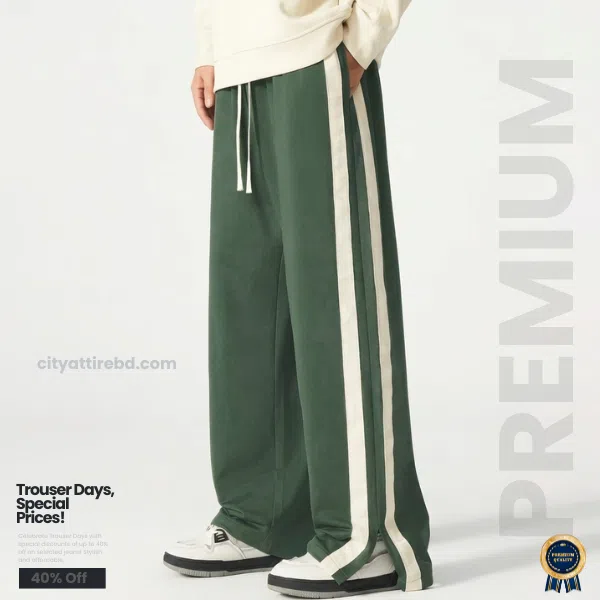 3 Pocket Boot Cut Baggy Pant Olive