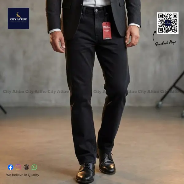 4 Pocket Baggy Jeans - Dark Black