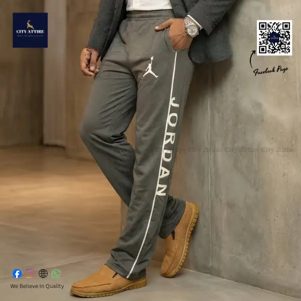 Side-Panel Joggers – Jordan (Gray)