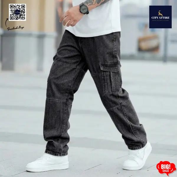 6 Pocket Jeans Trouser ( Ash Wash )