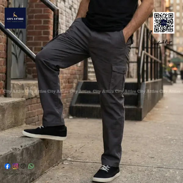 Premium Belt Loop 6 Pocket Cargo (Deep Gray)