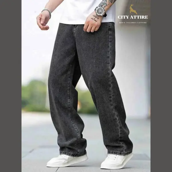 4 Pocket Baggy Jeans Ash Wash