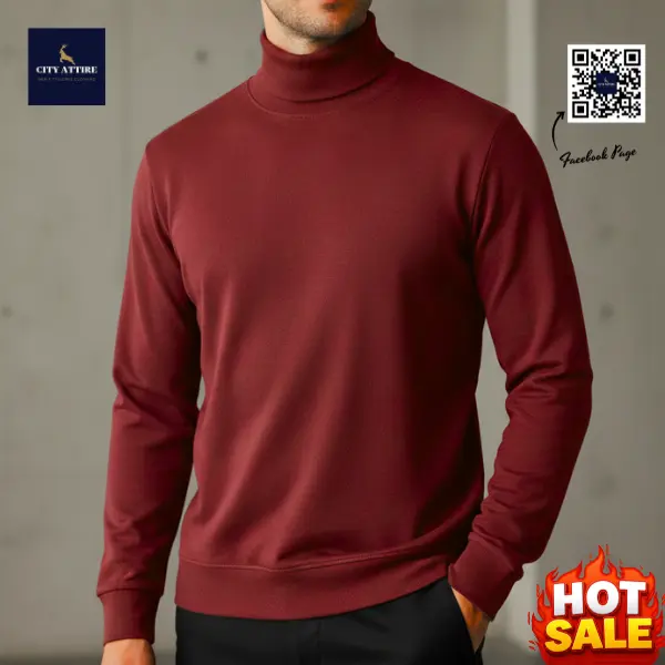 High Neck Sweater ( Mahroon )