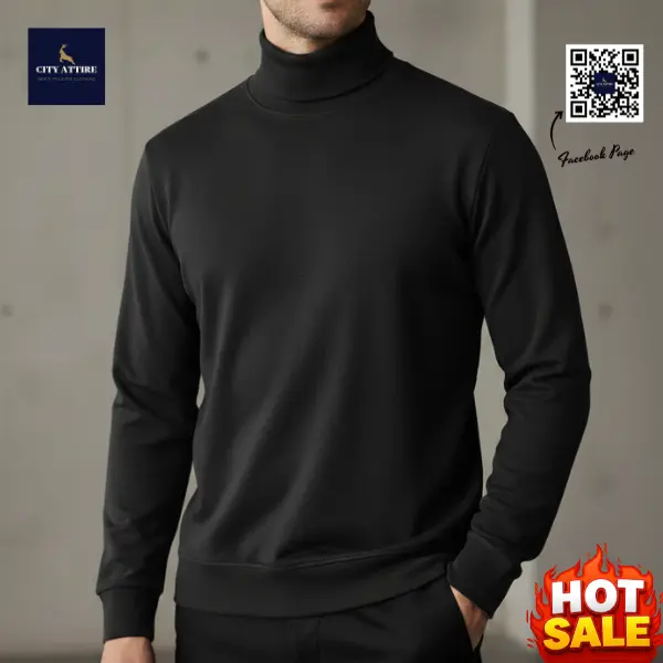 High Neck Sweater ( Black)