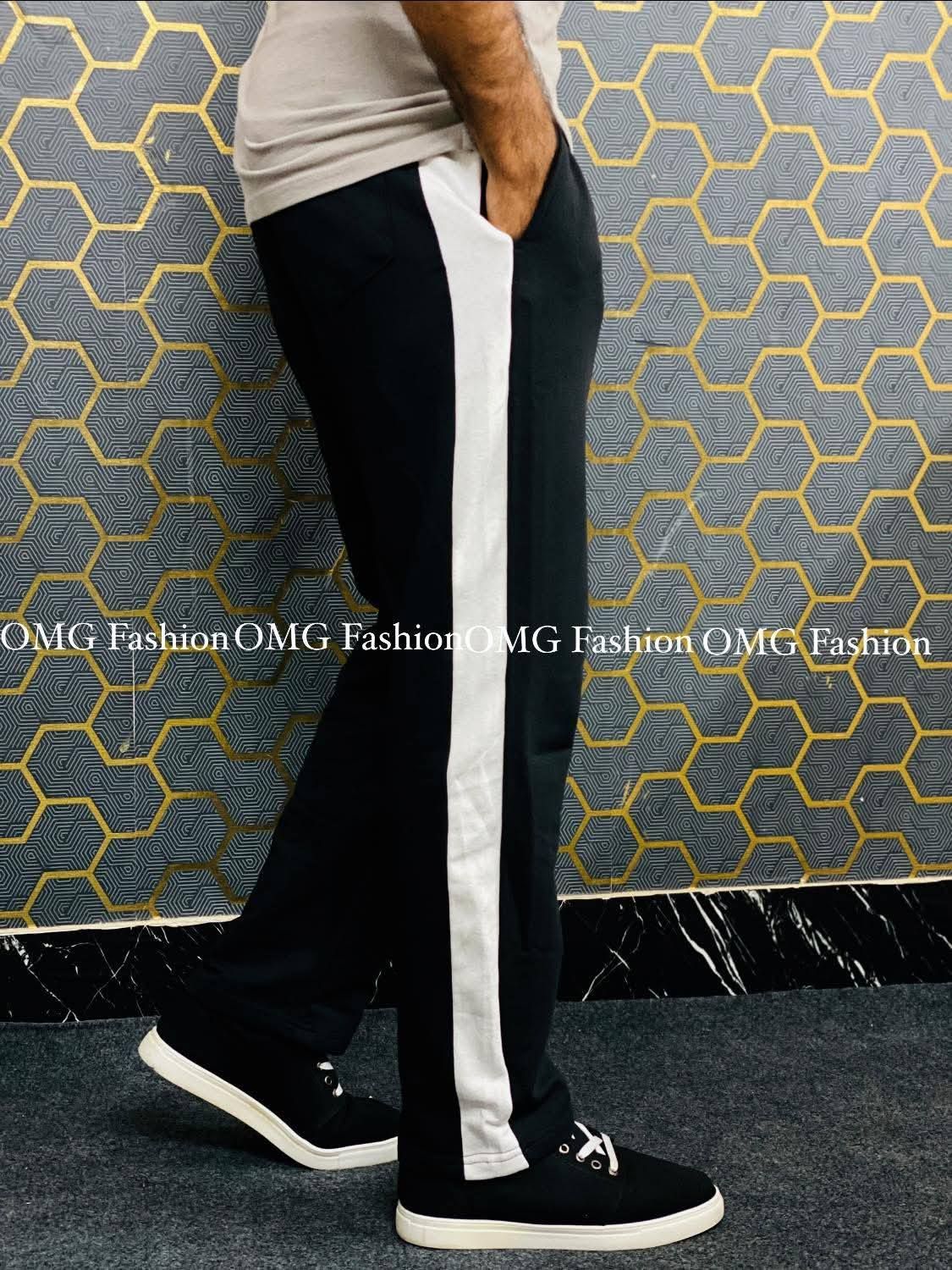 Baggy Black Cotton Joggers