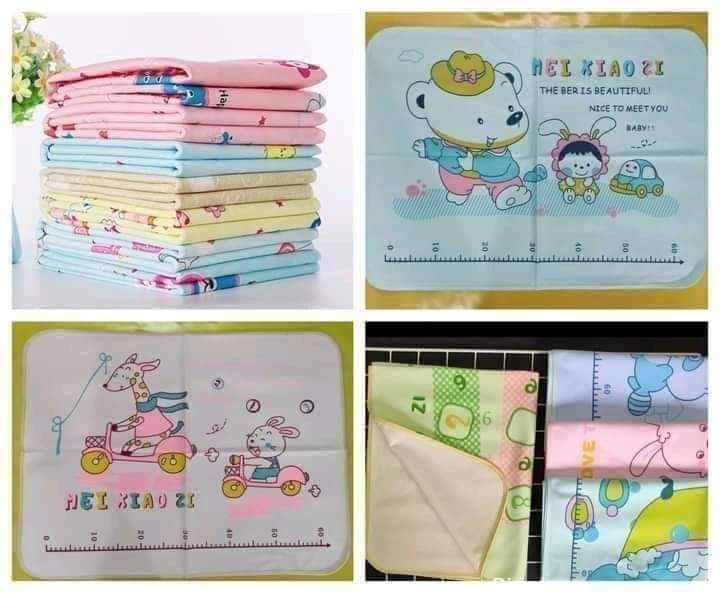 Baby Sleeping Mat L Inch (back side Waterproof) -1pcs (Any Color)