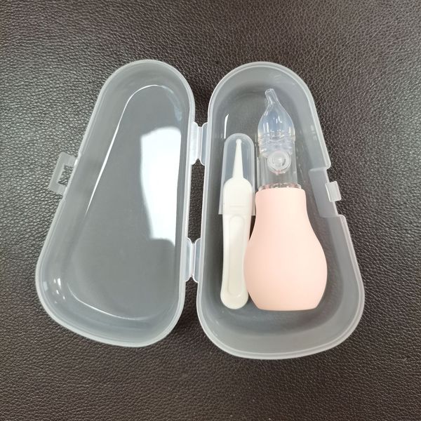 Silicone head Anti-backflow nasal suction device baby nose cleaner -1pcs With Box (Any Color)