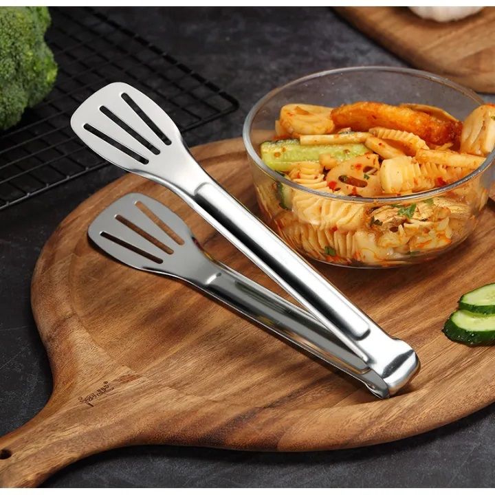 Stainless Steel Food Tongs Kitchen Tongs -1pcs