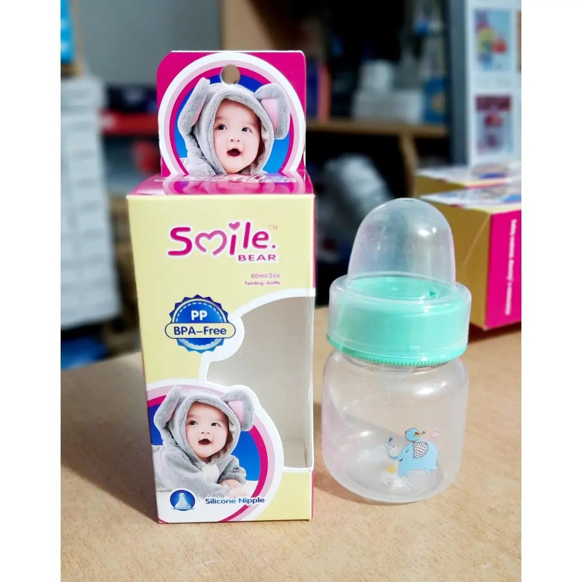Baby Smile Polypropoline Feedin Bottle 60ml -1pcs (Any Color)