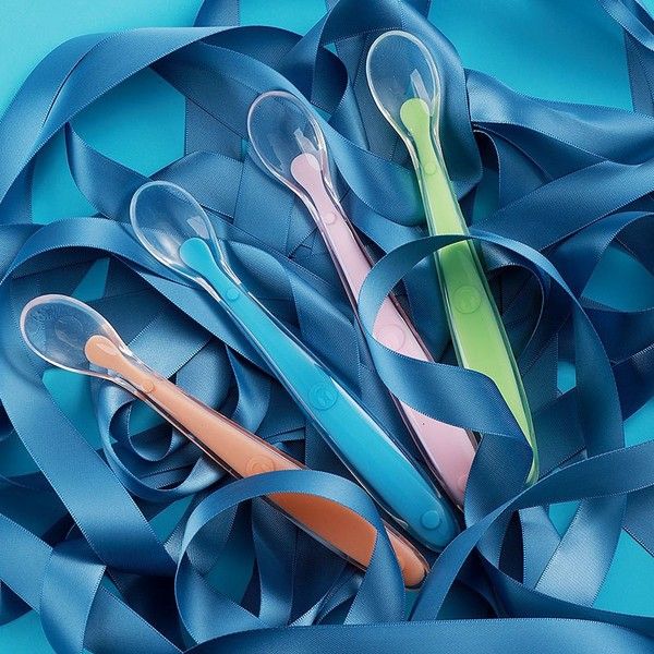 Full Silicone baby soft head spoon children to eat spoon supplementary food bowl spoon -1pcs