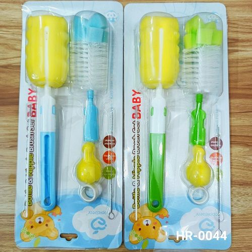 Feeder Bottole & Nipple Cleaning Brush -1set (Any Color)