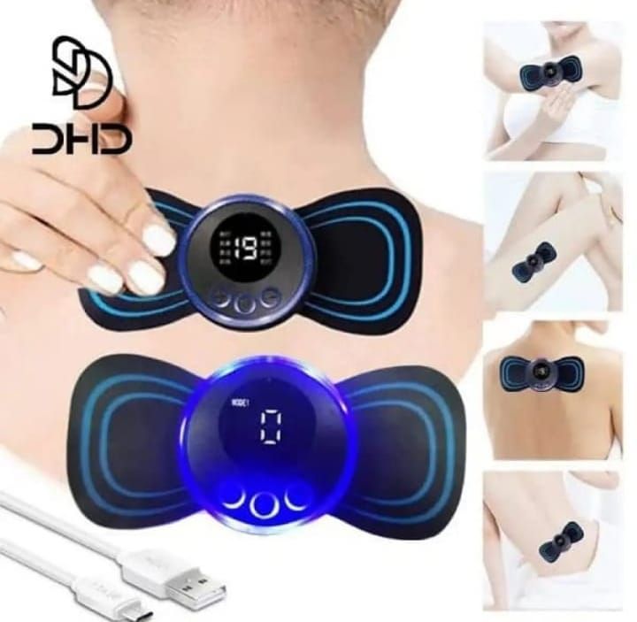 Rechargeable Portable Electric Pain Relax Neck Body Massager With USB Charging Cable -1pcs