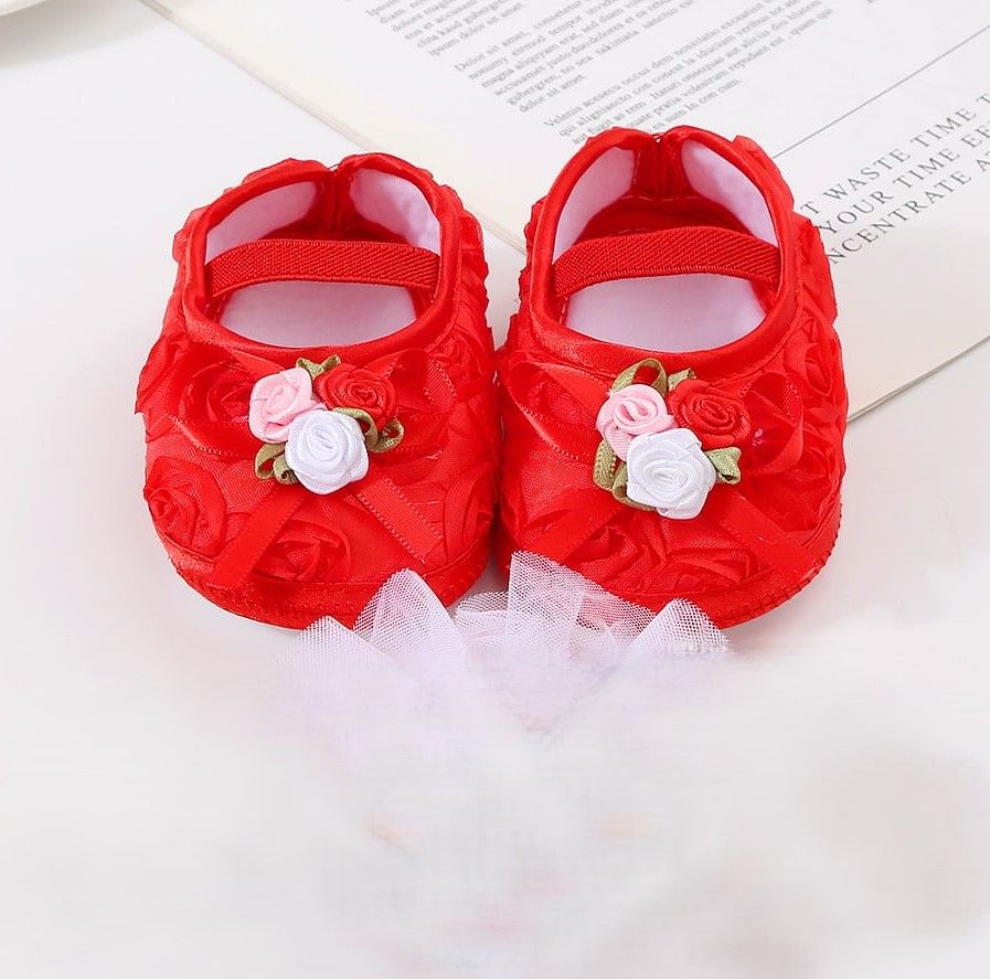 Baby Girls Shoes Soft Sole CN (0-10month) -1pair (Any Color)
