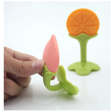 Peach Baby Silicone Hand Teether/Pacifiers CN -1pcs