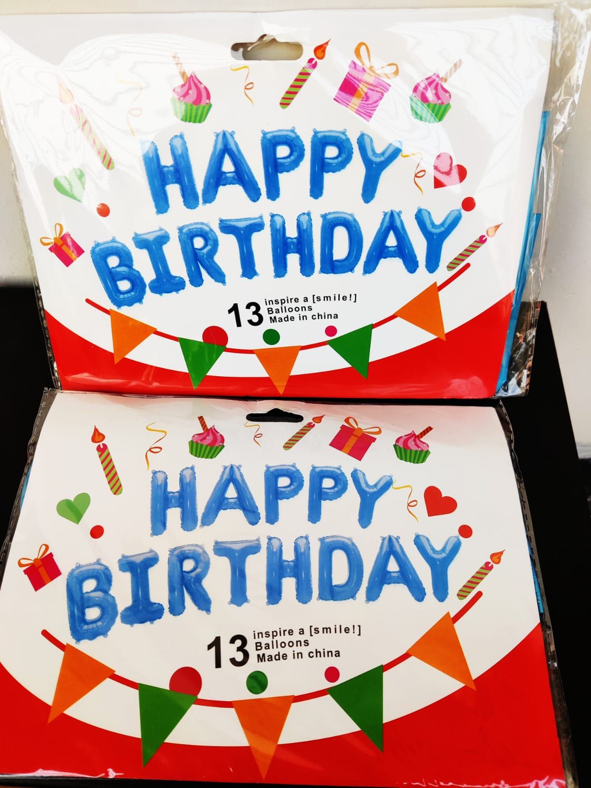 Happy birthday Balloon 13 pieces -1pac (Any Color)