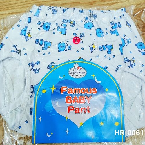 Washable & Adjustable Cloth Diaper Pant (4 Size fits 0-18 month) -1pcs (Any Print) (No pad)