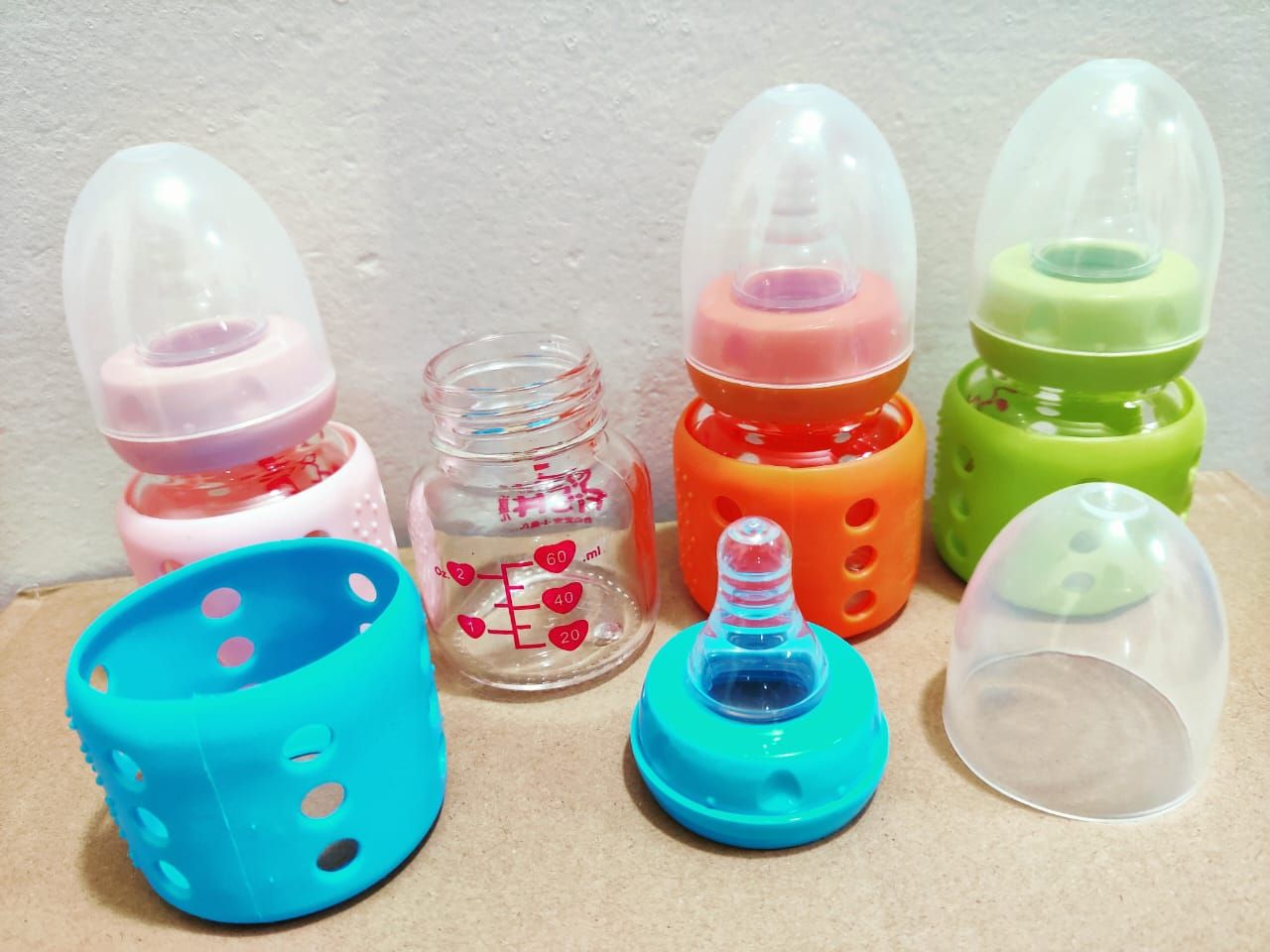 Full Glass_Cover feeder 60ml -1pcs (Any Color)