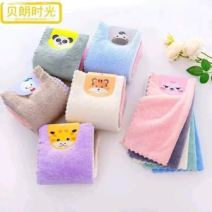 Baby Soft Face Towel CN-1pcs 11*11 inch square -1pcs (Any Color)